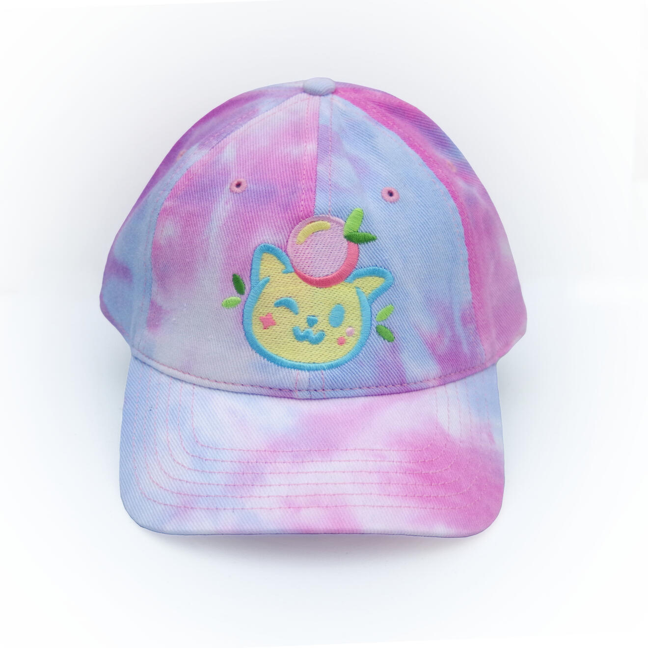 Pink Tie-dye Unstructured Hat